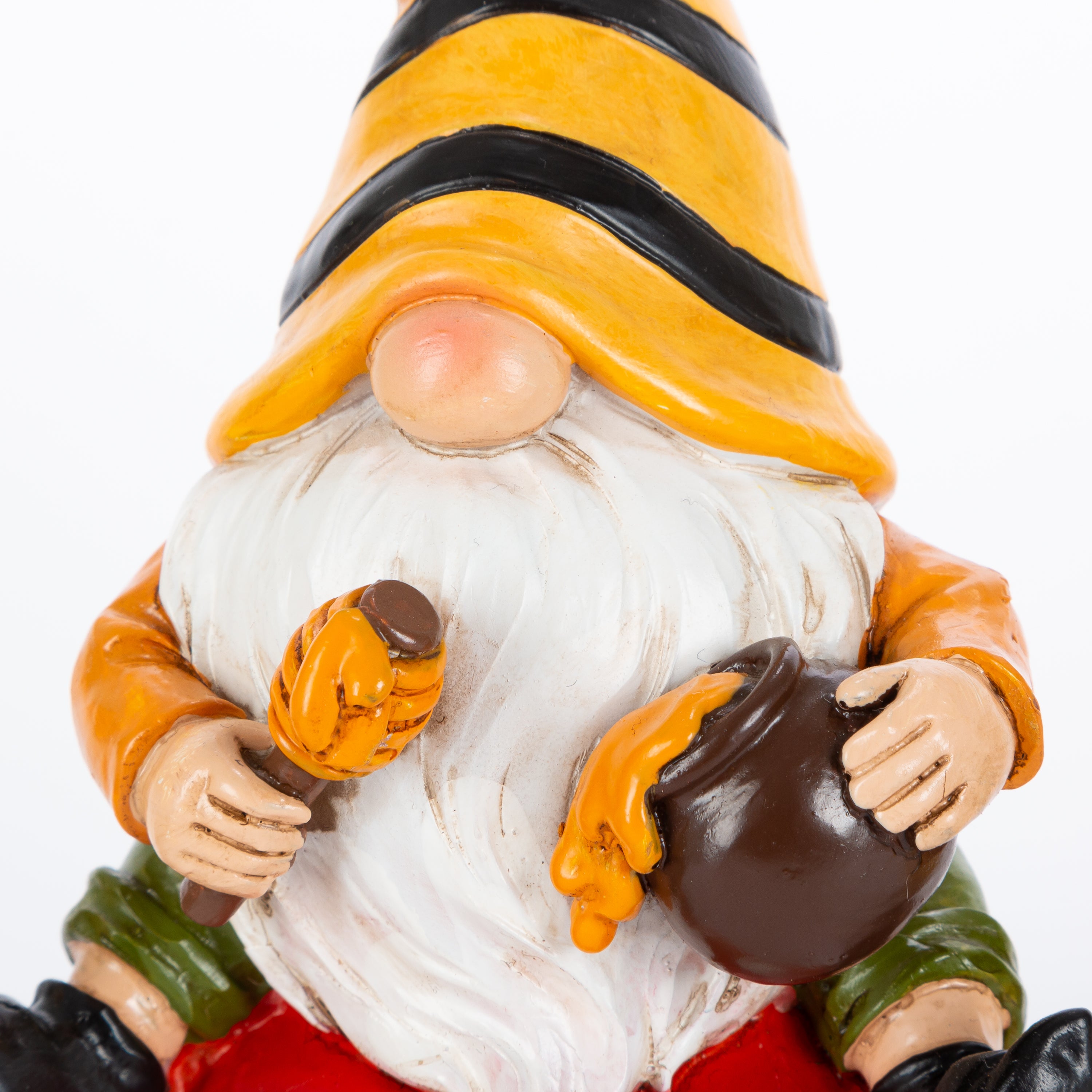 6.3 in. Resin Bee Gnome figurines, set of 3